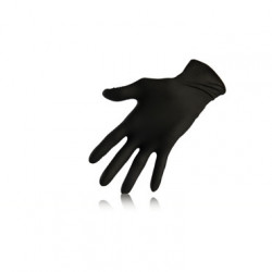 GUANTI NITRILE NERI S 100PZ